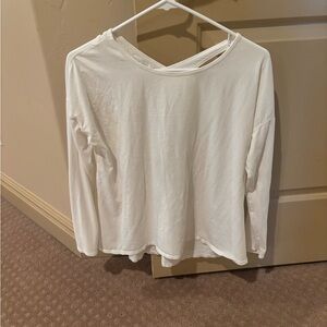 Lululemon White Long Sleeve Top